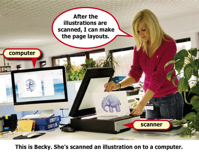 Becky scanning.